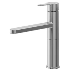 Mitigeur de cuisine inox GoodHome Phoran