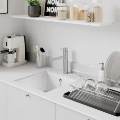 Mitigeur de cuisine inox GoodHome Phoran