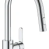 Mitigeur de cuisine medium chromé avec douchette Grohe