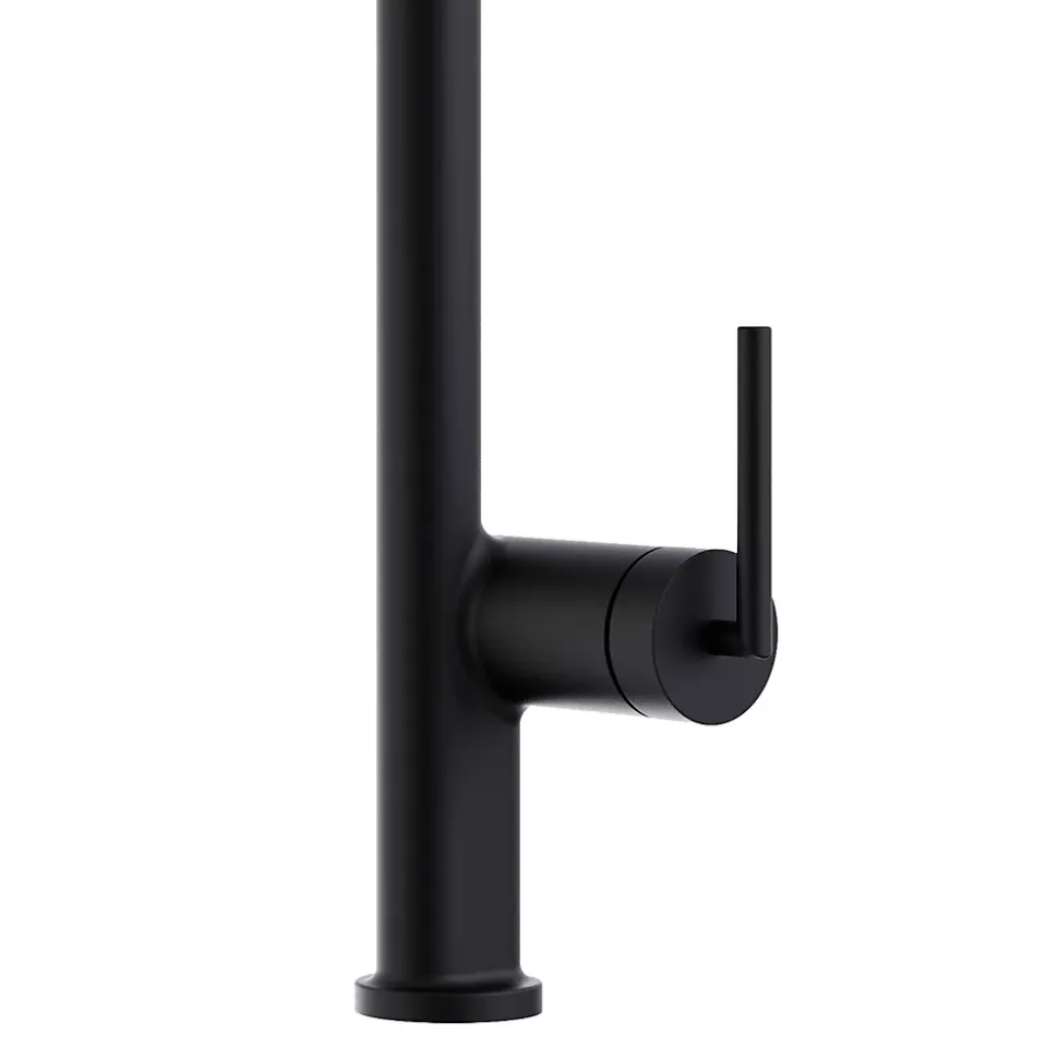 Mitigeur de cuisine noir avec douchette Essebagno Iconic