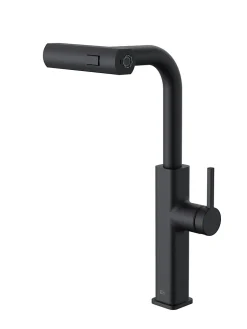 Mitigeur de cuisine noir mat cascade Essebagno Esseswitch