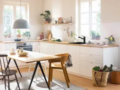 Mitigeur de cuisine noir mat Hansgrohe Zesis M33 H. 214mm