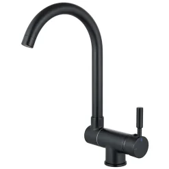 Mitigeur de cuisine rabattable en métal noir Edouard Rousseau Krami