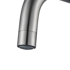 Mitigeur de cuisine rabattable nickel brossé GoodHome Deltana