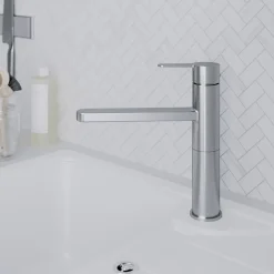 Mitigeur de cuisine titanium GoodHome Phoran