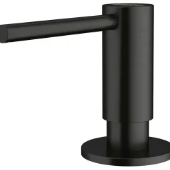 Mitigeur Franke Atlas Inox Noir - distributeur de savon - Inox Noir coloris Inox Noir