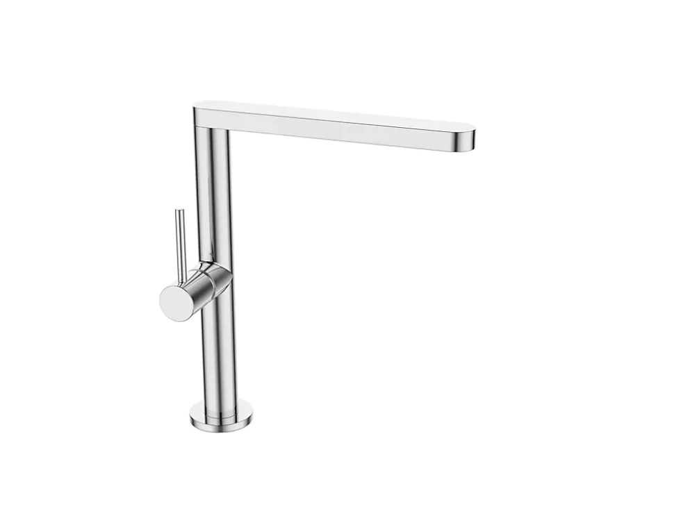 Mitigeur haut Kedral Edouard Rousseau en métal effet chromé