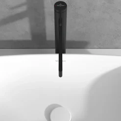 Mitigeur lavabo droit surélevé VILLEROY ET BOCH Dawn sans tirette Noir mat