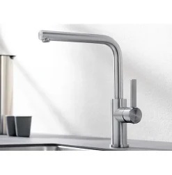 Mitigeur évier monocommande inox brossé Blanco 523122 lanora