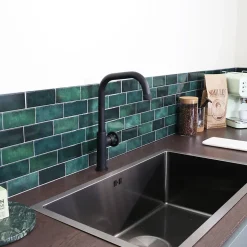 Mitigeur évier noir mat Essebagno Indus