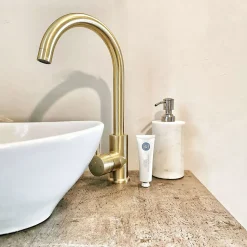 Mitigeur évier or brossé Essebagno Kiwo