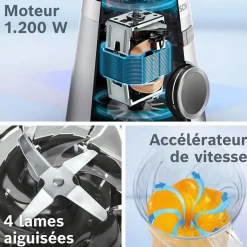 Mixeur - BOSCH - VitaPower/MMB614GO - Revêtement noir