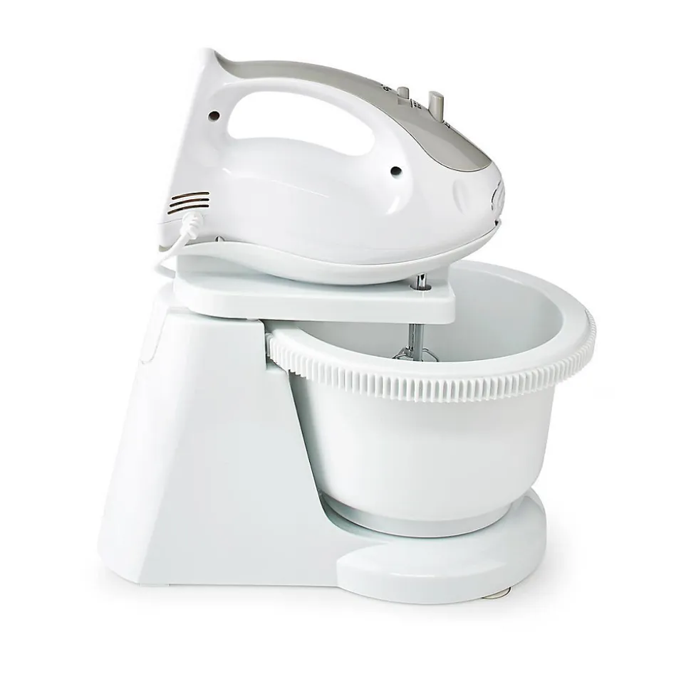 Mixeur Batteur à main 200W 5 Vitesses Fonction Turbo Blanc NEDIS
