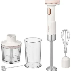 Mixeur Electrique plongeant - SENCOR - SHB 9130WH - 11,1 V - Récipients 500 et 700 ml - Blanc