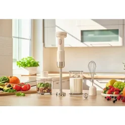 Mixeur Electrique plongeant - SENCOR - SHB 9130WH - 11,1 V - Récipients 500 et 700 ml - Blanc