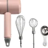 Mixeur Manuel Sans Fil Portable Rose 3 Vitesses