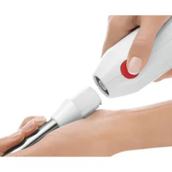 Mixeur plongeant BOSCH - 450W - Pied inox - 4 lames aiguisées - 2 vitesses - Bol gradué 600ml - blanc/rouge