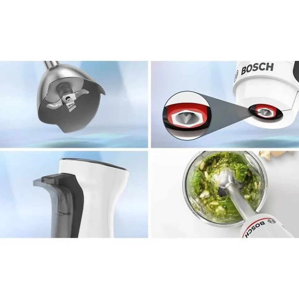 Mixeur plongeant BOSCH ErgoMaster Série 4 - 600 W - 4 lames QuattroBlade