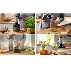 Mixeur plongeant multifonction 1000w inox/noir Bosch MSM6M622 série 6 ergomaster