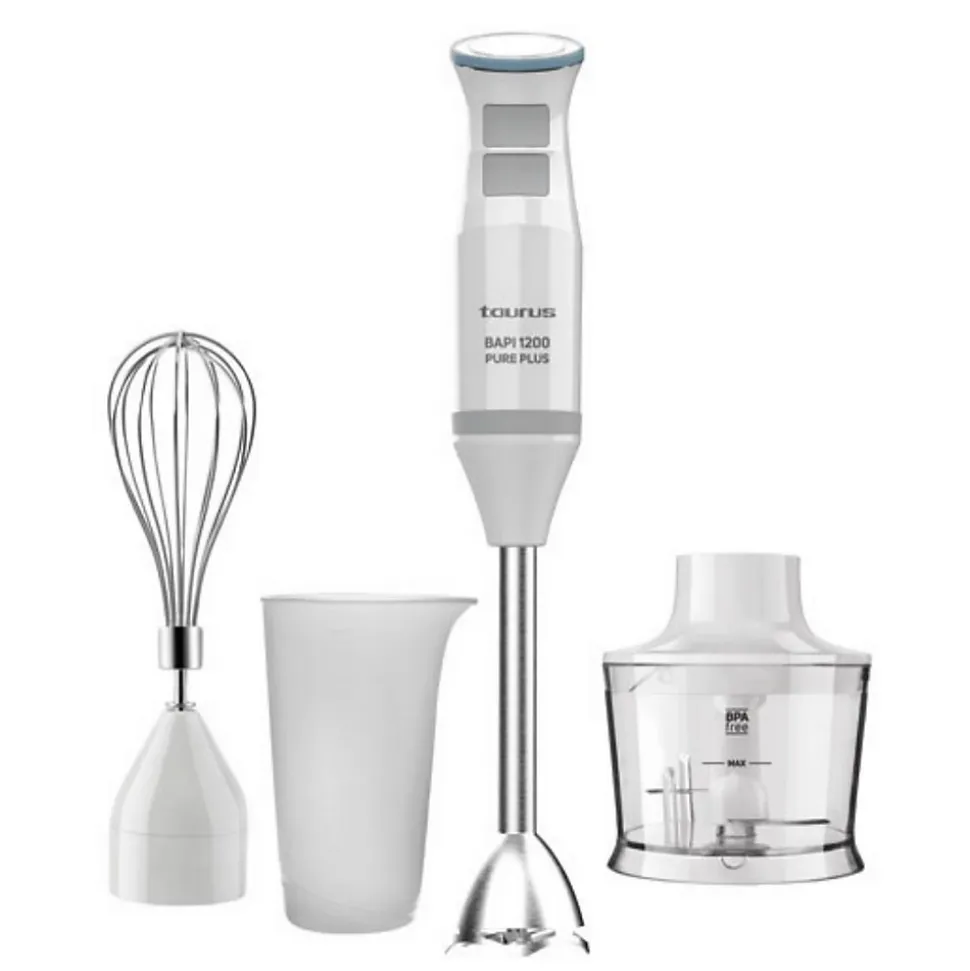 Mixeur plongeant 1200w blanc & gris Taurus 916417000 bapi 1200 pure plus
