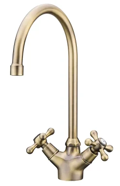 Mélangeur de cuisine Torc en laiton couleur doré H.33,6 cm