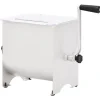 Mélangeur de viande manuel avec couvercle Argenté Inox