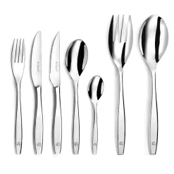 Ménagère 62 pièces Inox - Figure par Lou Laguiole