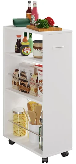 Mobilier de cuisine Tusal H. 85 x L. 25 x P. 50 cm Blanc