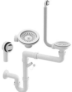 Monza Évier en Granit pour Garage, Buanderie Blanc