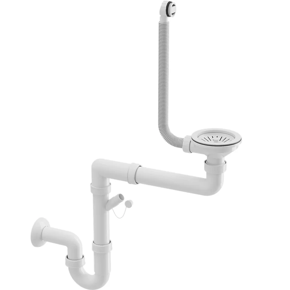 Monza Évier en Granit pour Garage, Buanderie Blanc