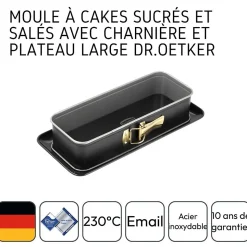 Moule à cake à charnière 30 cm Dr.Oetker Back-Idee Kreativ