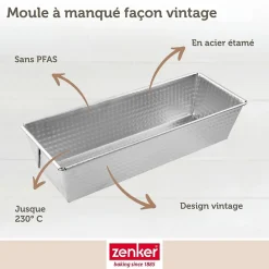Moule à cake 25,5 cm Zenker Silver