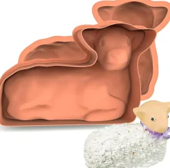 Moule à gâteau d'agneau de Pâques en silicone 30,5 cm 3D