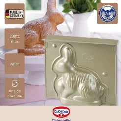 Moule à gâteaux 3D en forme de lapin de Pâques 600 ml Dr.Oetker