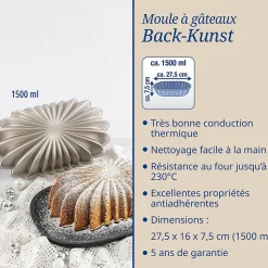 Moule à gâteaux ovale 27,5 x 16 cm Dr.Oetker Back-Kunst