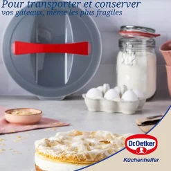 Moule à manqué à charnière 26 cm avec couvercle de transport Dr. Oetker Bake and Go