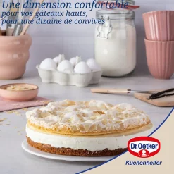 Moule à manqué à charnière 26 cm avec couvercle de transport Dr. Oetker Bake and Go