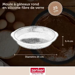 Moule à manqué 25 cm Zenker Silicone fibre de verre