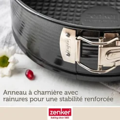 Moule à manqué et à savarin double fond 26 cm Zenker PerfectBack+