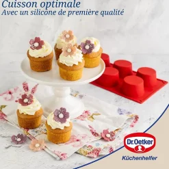 Moule à muffins 6 empreintes 30 x 18 cm Dr.Oetker Flexxibel Love