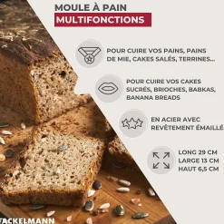 Moule à pain et à cake émaillé 29 cm Fackelmann