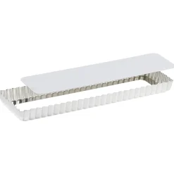 Moule à tarte maison cannelée fond mobile