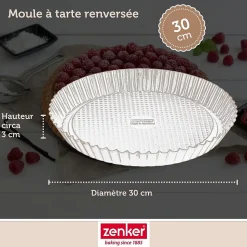 Moule à tarte renversée 30 cm Zenker Black Metallic