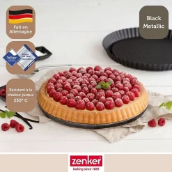 Moule à tarte renversée 30 cm Zenker Black Metallic