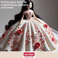 Moule demi sphère pour gâteau ballon de foot 18 cm Zenker Spécial Football