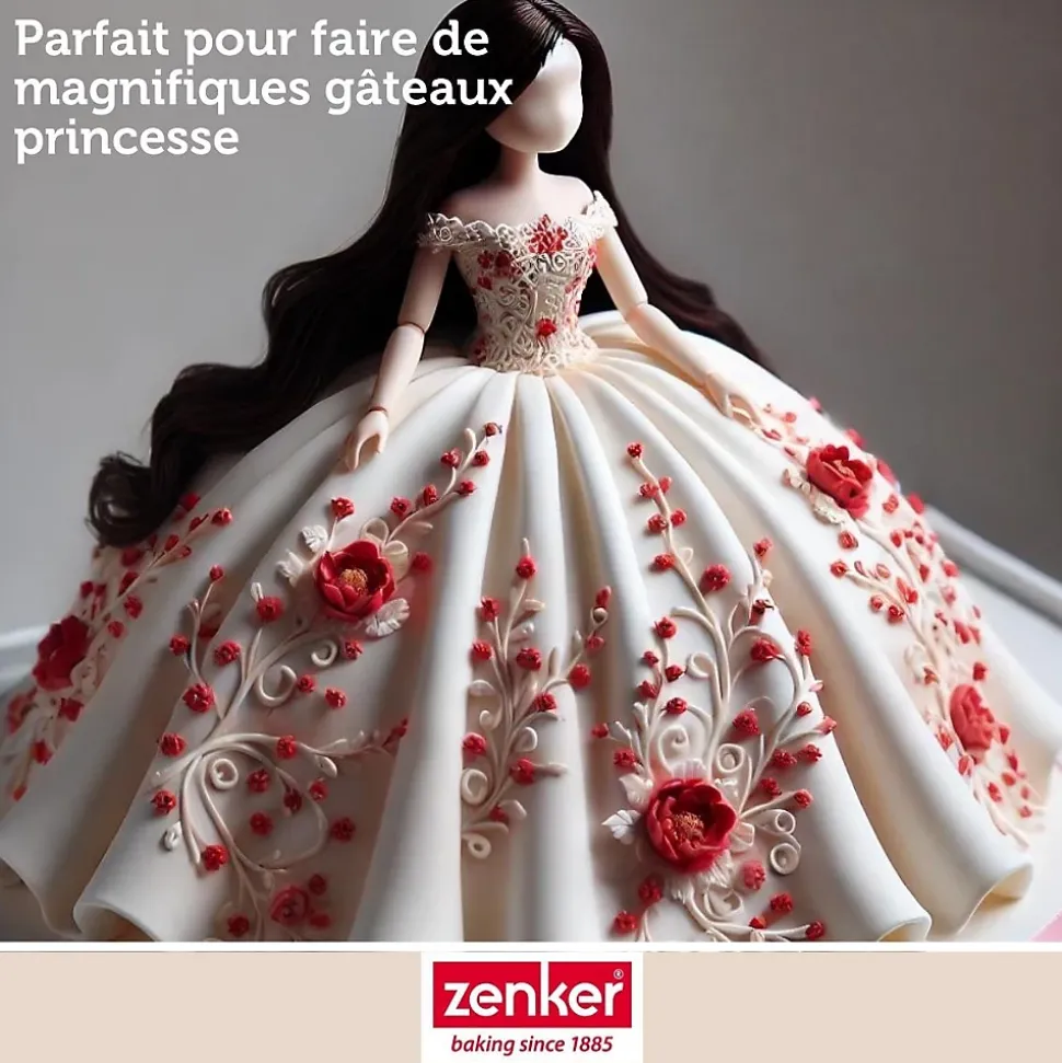 Moule demi sphère pour gâteau ballon de foot 18 cm Zenker Spécial Football