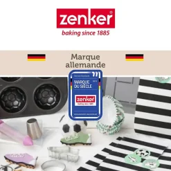 Moule demi sphère pour gâteau ballon de foot 18 cm Zenker Spécial Football