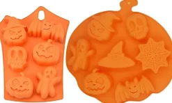 Moule en Silicone en Forme de Chauve-Souris et de Citrouille