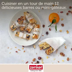 Moule en silicone pour 12 barres de muesli Zenker Sweet Sensation