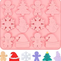 Moule Gateau Silicone de Noel rose